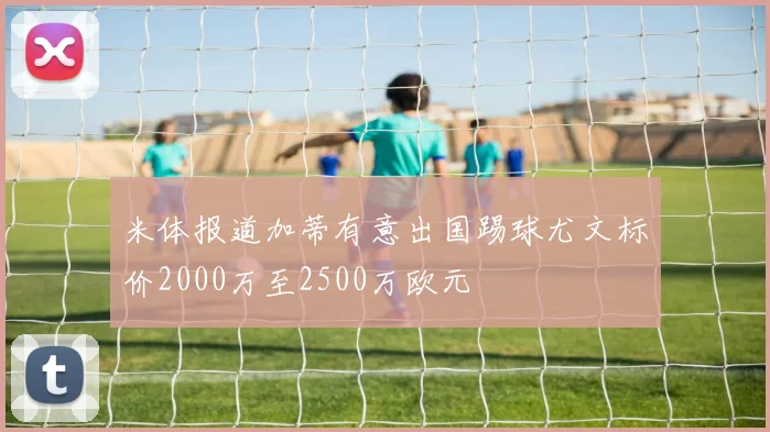 米体报道加蒂有意出国踢球尤文标价2000万至2500万欧元